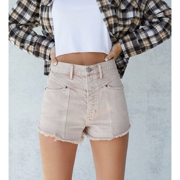 PACSUN tan ultra high rise vintage shorts size 25 - Picture 2 of 9